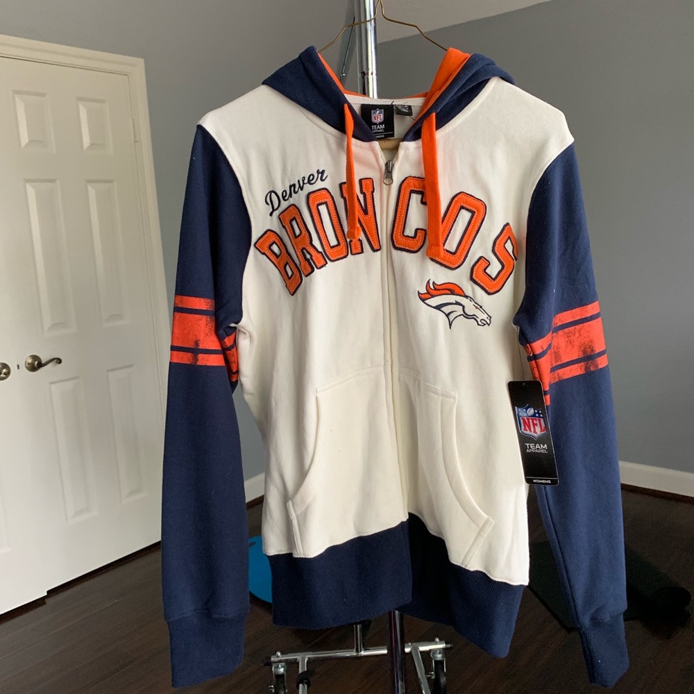 NFL Denver Broncos Sweater Jacket with Zipper